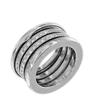 Кольцо Bvlgari B.zero1 из белого золота 750 пробы c бриллиантами
