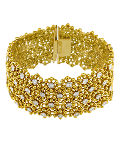 Браслет Damiani из жёлтого золота 750 пробы с бриллиантами 