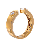 Кольцо Crivelli из розового золота 750 пробы с бриллиантами 