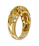 Кольцо  Carrera y Carrera  из жёлтого золота 750 пробы с бриллиантами 