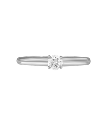 Кольцо из белого золота 500 пробы с бриллиантом