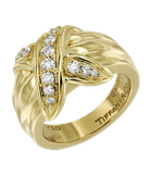 Кольцо Tiffany Signature из желтого золота 750 пробы с бриллиантами