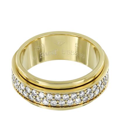 Кольцо Piaget из желтого золота 750 пробы с бриллиантами