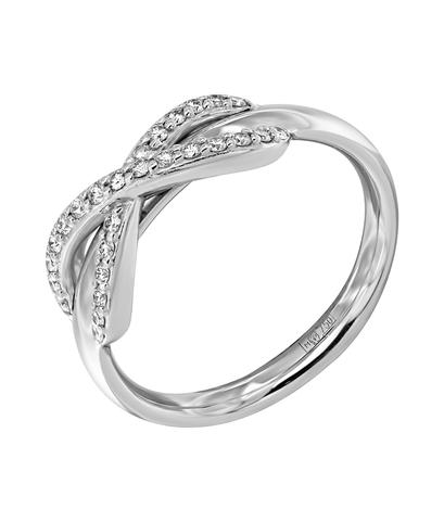 Кольцо Tiffani Infinity из белого золота 750 пробы с бриллиантами