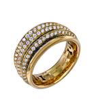 Кольцо Roberto Coin из жёлтого золота 750 пробы с бриллиантами 