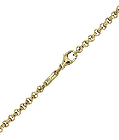 Колье на цепи Chopard Happy Diamonds Necklace из желтого золота 750 пробы с бриллиантами