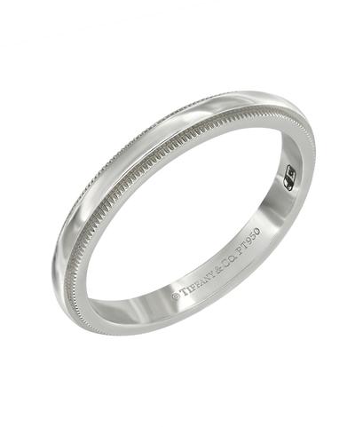 Обручальное кольцо Tiffany из платины 950 пробы