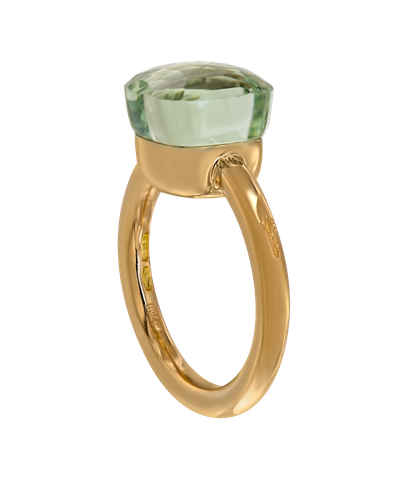 Кольцо Pomellato из розового золота 750 пробы с празиолитом 