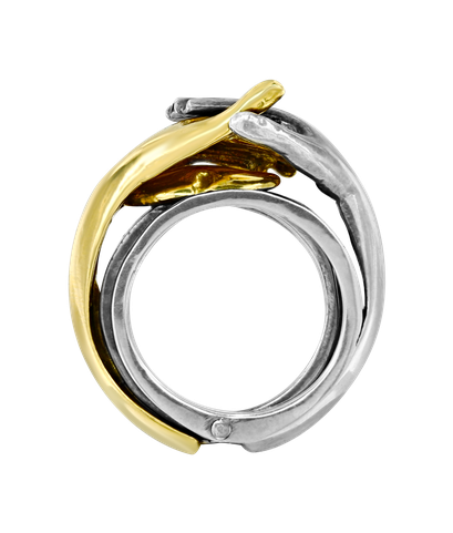 Кольцо Delfina Delettrez из жёлтого золота 750 пробы и серебра 925 пробы