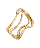 Кольцо Luvor из желтого золота 750 пробы с бриллиантом