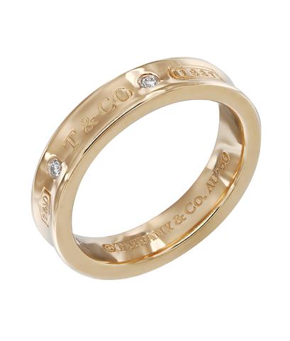 Кольцо Tiffany 1837™ из розового золота 750 пробы с бриллиантами
