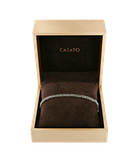 Браслет Casato из белого золота 750 пробы с чёрными бриллиантами 