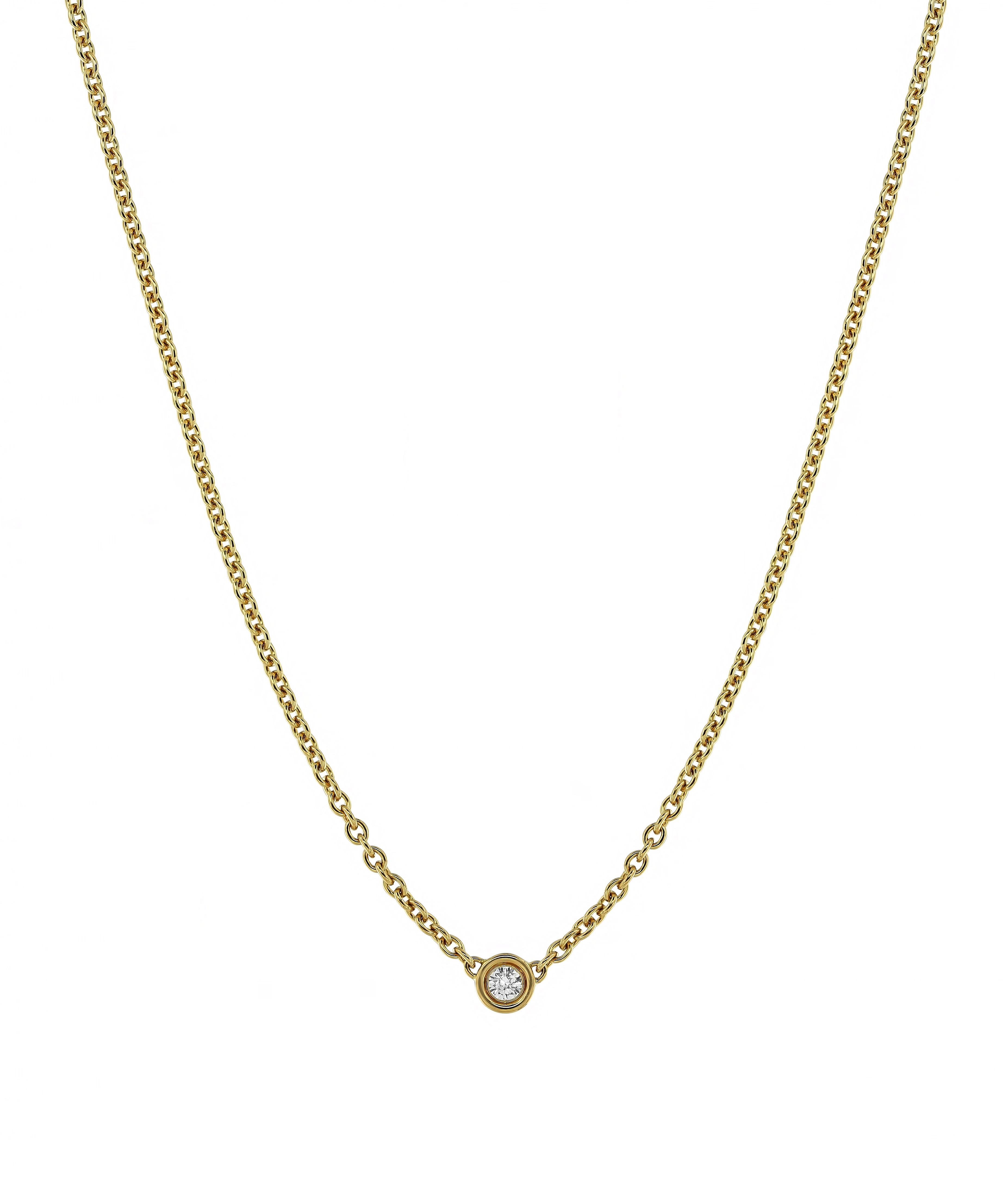 Tiny gold diamond necklace ep 4pgm2i
