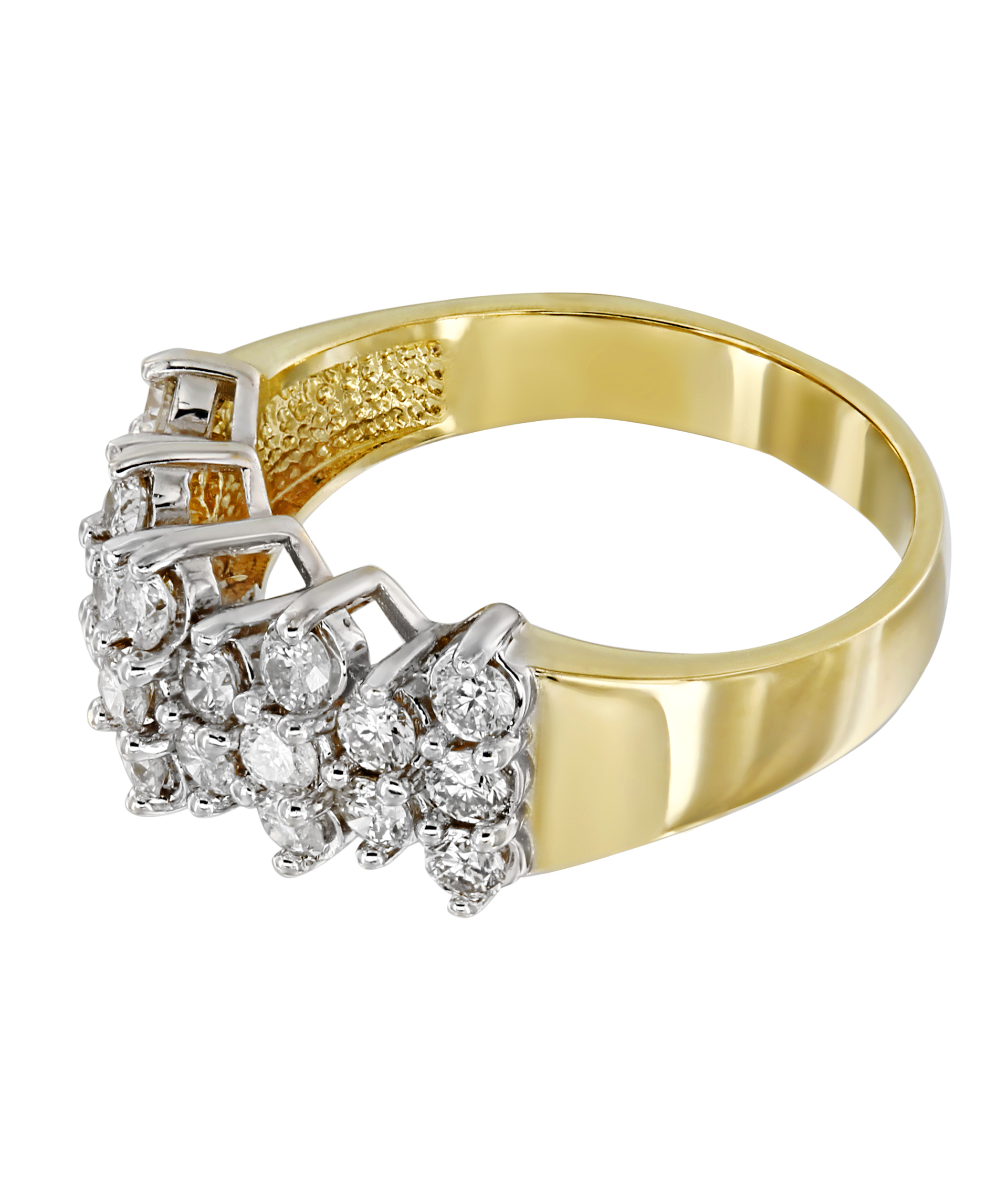 Серьги и кольцо из желтого золота 585 пробы с бриллиантами (комплект) 8657 - купить сегодня за 150000 руб. Интернет ломбард «Тик – Так» в Москве