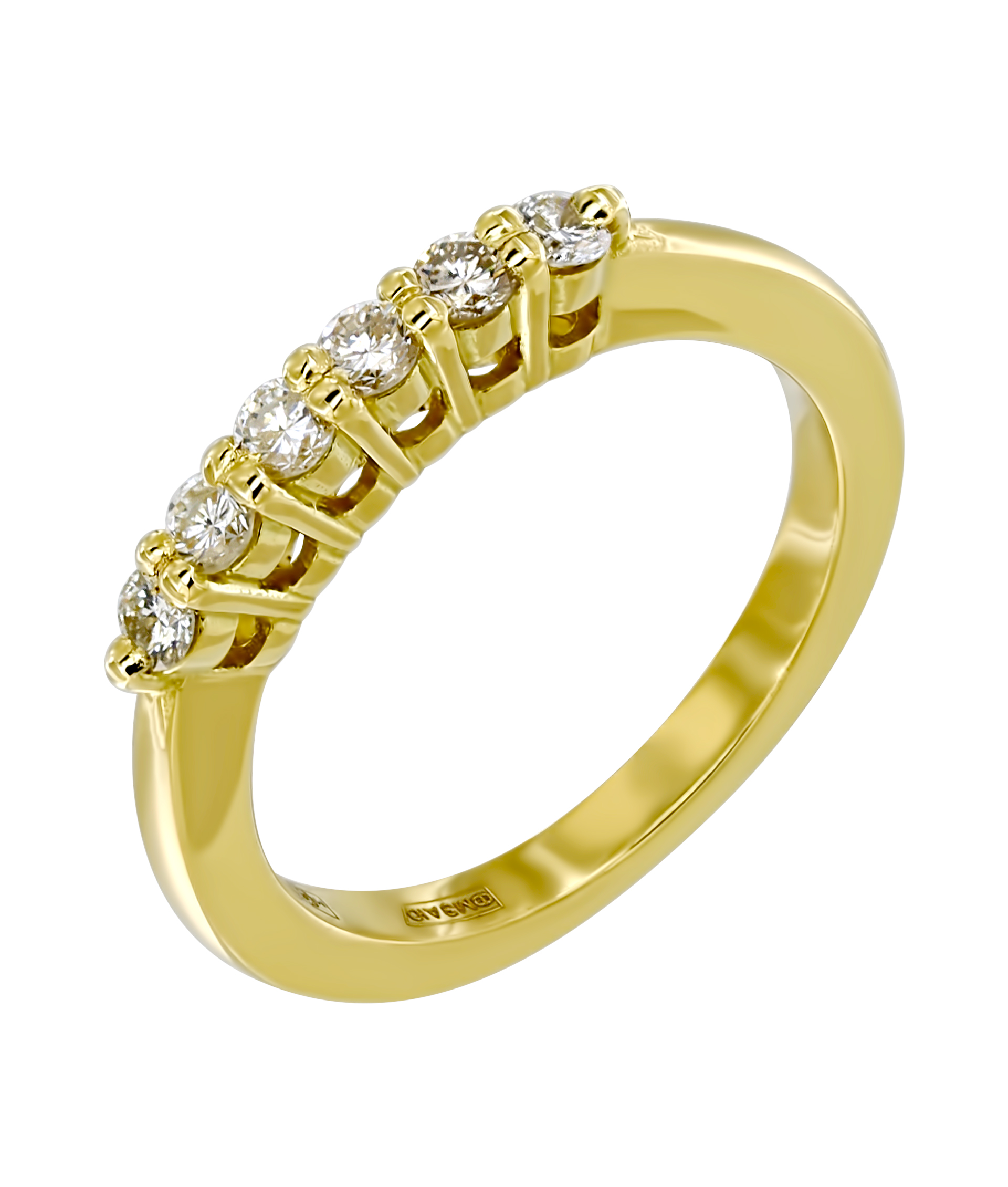 Желтое золото кольцо